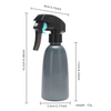 Salon Product Black Continuous Press Trigger Smooth Hair Sprayer bottle for Barbershop
