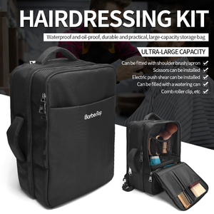 Fashion Large Capacity Multi Pocket Barber Tool Storage Bag Backpack