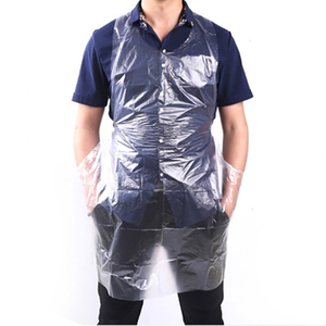 100 PE Waterproof Aprons Cut Iron Dye Hair Robe Barber Salon Disposable Apron Plastic Cloth