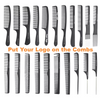 Custom Logo High Quality Black Straight Hair Comb Set