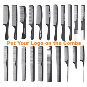 Custom Logo High Quality Black Straight Hair Comb Set