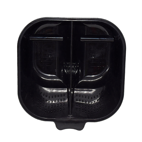 2 Slots Salon Hairdressing Coloring Dye Tinting Dyeing Mixing Bowl Black Color With Large Capacity Support LOGO Adding
