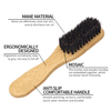 Boar Bristle Soft wave brush custom logo Wooden Beard Brush Hair Brush for Men