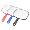 Professional Salon Hair Stylist Large Handheld Mirror w/Handle Wide Angle Barber Hairdressing Mirror Square Makeup Mirror