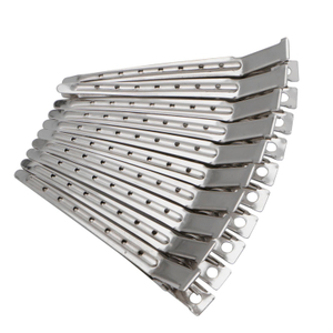 Hair Clips Hairdressing Duck Alligator Clips Stainless Steel Salon Tool Hair Sectioning Clip 10PCS 8.7cm Silver New Portable