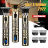 Professional Men Hair Cutting Machine Shaver Retro USB Interface Electric Hair Clippers Rechargeable Engraving Hair Clipper Set 