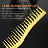 Barber shop electroplating gold hair comb anti-static entangled hair brush pointed tail comb professional salon barber tool
