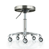 Explosion Proof Stainless Steel Cosmetology Stool Lifted And Rotation Barber Stool Slidable Staff Chair Simple Style Bar Chair