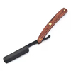 High Quality Manual Wooden Handle Shaving Razor Men's Razor Professional Barber Hair Cut Razor Change Blade Type Shaving Knife