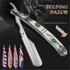 Colourful Professional Manual Shaver Straight Edge Stainless Steel Sharp Barber Razor Folding Shaving Beard Cutter Wholesale