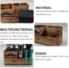 Barber Haircut Scissors Socket Wooden Non-slip Comb Clips Storage Box Salon Scissors Display Rack Inserting Holder