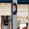 Barber Shop Pole Light Rotating Sign Light Classic LED Light Hairdressing Rainproof Lamp Waterproof Vintage Style for Outdoor