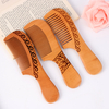Chinese Natural Peach Wood Handcrafted Fine Tooth Comb Anti-Static Head Massage Beard Classic Comb Hair Styling Hair Care Tool