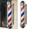 Barber Pole Light Rotating Hair Salon Shop Sign Stripe Barber Pole Stand Lamp Windproof Lighting Rainproof LED Lights for Indoor