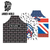 Waterproof Haircut Cloth Barber Polyester Cape Antistatic Pattern Dye Hair Cloths Salon Hairdresser Apron Hairdressing Supplies