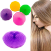 Silicone Scalp massage Comb Hair Washing Comb Shampoo Brush Portable Hair Clean Massage Brush Shower Comb random color hair Care