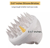 Wheat Straw Silicone Hair Brush Shampoo Brush Scalp Massager Comb Head Body Massage Scrubber