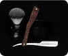 Folding Shaving Knife Shave Beard Cut Wooden Trimmer Manual Shaver Professional Straight Edge Zinc Alloy Sharp Barber Razor 