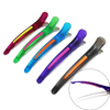 6pcs/set Crocodile Leather Hairpin Flat Duckbill Hair Fixed Clip Salon Barber Styling Household Braid Tools