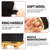 Small Ring Finger Mustache Brush Cleaning Nylon Bristle Ring Comb for Barber Hairdressing Tool