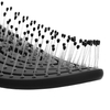 Customize Pink Hair Styling Hair Curved Brush Vent Hollow Elastic Boar Bristle Hairbrush