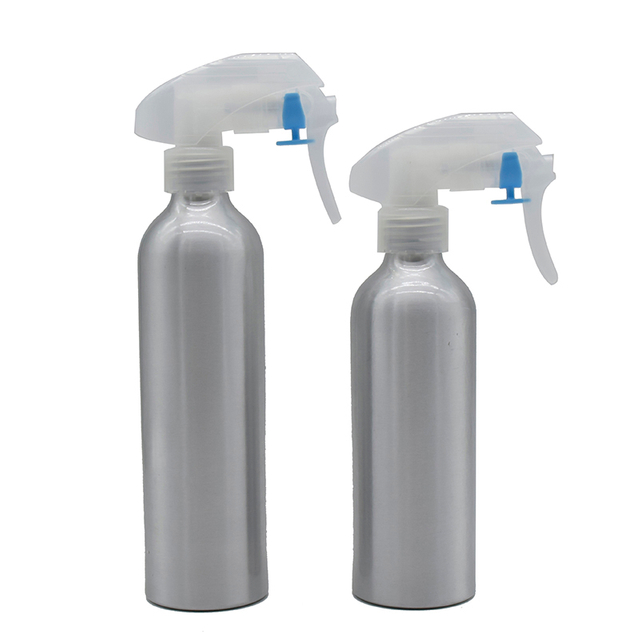 Empty Essential Packaging Container Sliver Aluminum Bottle