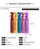 New Design 300ml Plain Color Empty Spray Bottle 