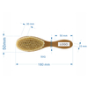 Brown Wooden Handle Beard Brush