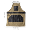 Factory Kitchen Chef Aprons Custom Logo for Beauty Salon Hairdresser Barber Work 4 Pockets Aprons