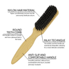 Durable Men Beard Brush Hair Mustache Shaving Facial Hairstyle Multipurpose Hair Beard Brush for Men