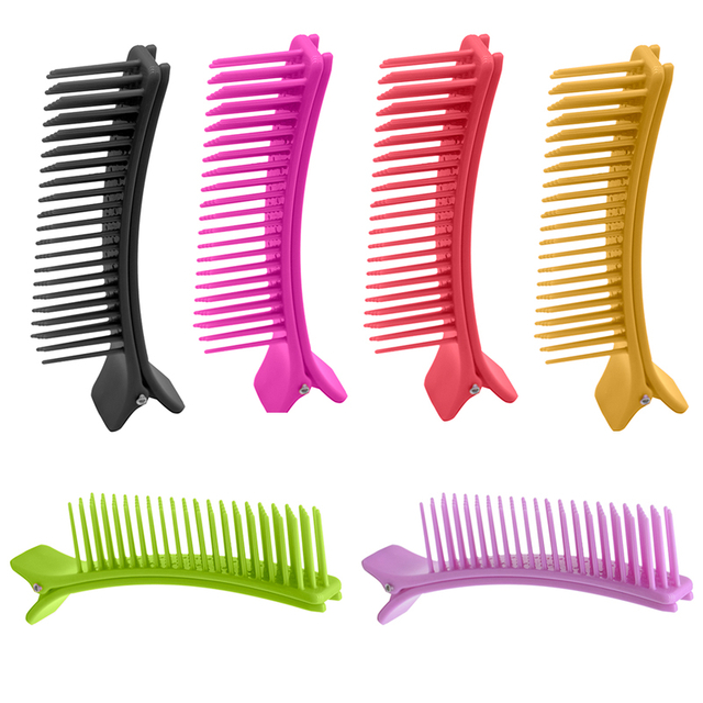 Plastic Hair Clip with Comb