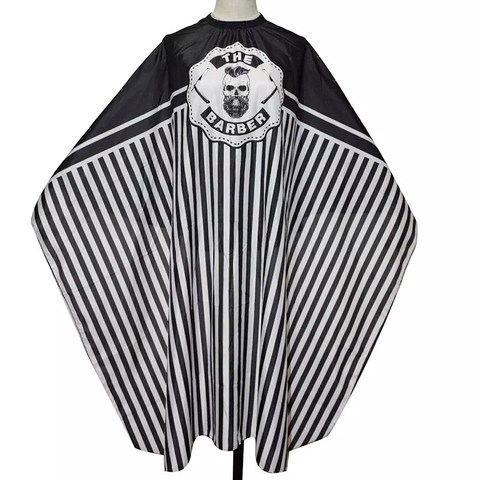 Barber Cloth Skull Pattern Apron Polyester Cape