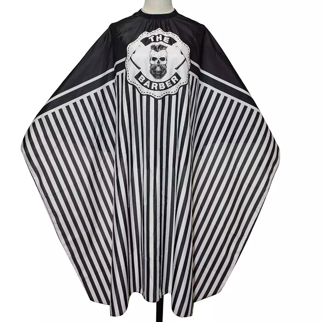 Barber Cloth Skull Pattern Apron Polyester Cape