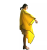 Yellow Soft Polyester Hairdressing Cape