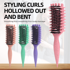 Hot Selling Salon Anti-static Smooth Comb Styling Curls Hollowed Massage Comb