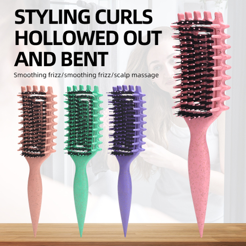 Hot Selling Salon Anti-static Smooth Comb Styling Curls Hollowed Massage Comb