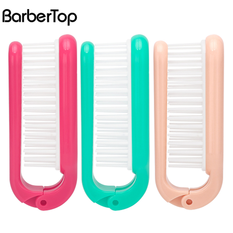 New Design Folding Hair Comb Travel Pocket Mini Foldable Hair Brush Comb