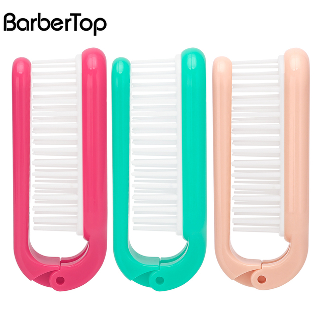 New Design Folding Hair Comb Travel Pocket Mini Foldable Hair Brush Comb