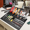 Barbershop Non-slip PU Mat High Quality Hairdressing Tools Display Magnetic Mat Barber
