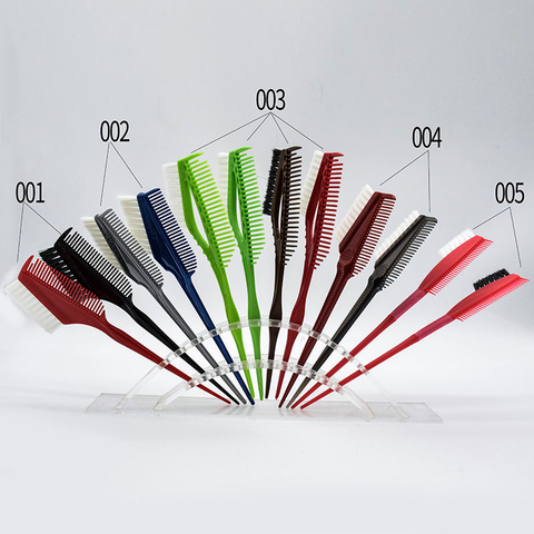 Hair Dye Coloring Brushes Hair Coloring Dyeing Kit Handle Salon Hair Bleach Tinting DIY Tools Colorful Brush