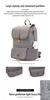 Custom Professional Fashion Hairdresse Portable Barber Shop Haircut Tools Storage Hair Stylist Travel Backpack Tray Barber Bag