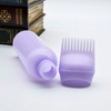 6 Ounce With Graduated Brush Comb for Dye Hair Special 200ml Salon Plastic Hair Comb Bottle
