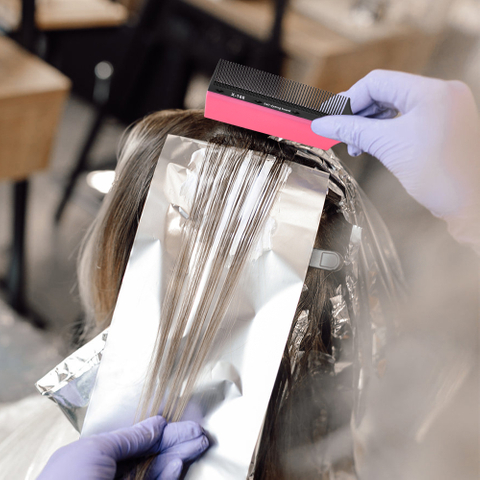 Multi-functional Hair Dyeing Combs Professional Weaving Styling for Foiling and Balayage Coloring