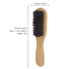 Boar Bristle Soft wave brush custom logo Wooden Beard Brush Hair Brush for Men