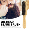 High Quality Soft Bristles Hair Beard Brush Men Round Beard Brush Wooden Handle Shaving Brush