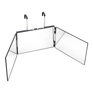 New Adjustable 3 Way Mirror Trifold Mirror Self Hairdressing Mirror Three-fold Mirror Hair Cutting And Styling DIY Haircut Tool