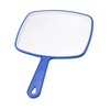 Professional Salon Hair Stylist Large Handheld Mirror w/Handle Wide Angle Barber Hairdressing Mirror Square Makeup Mirror