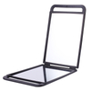Foldable Double Sided Salon Barber Hand Mirror with Comfy Grip Twin Handles