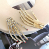 1pc Shining Skull Hand Hair Clips Women Head Wrap Bling Hair Clips Women Styling Tool Hairgrip Hair Accessories