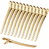 1 Pcs Crocodile Leather Hairpin, Duck Bill Hairpin, Rust-proof Metal Hairpin, With Holes, For Curly Hair Style Partition Clip
